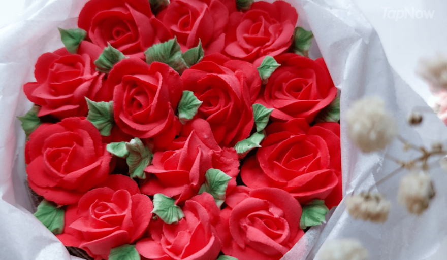 蛋糕工作坊 韓式手工豆蓉杯子蛋糕玫瑰花五瓣花芍藥唧花觀塘工作坊推介